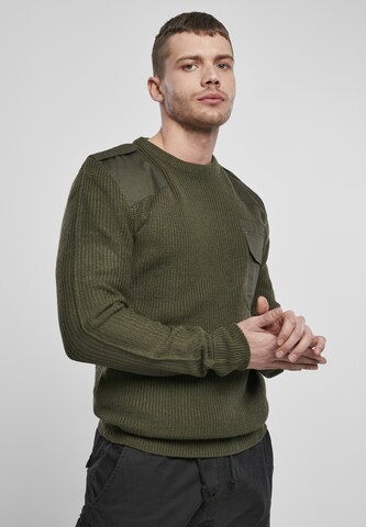 Brandit Sweater in Green: front