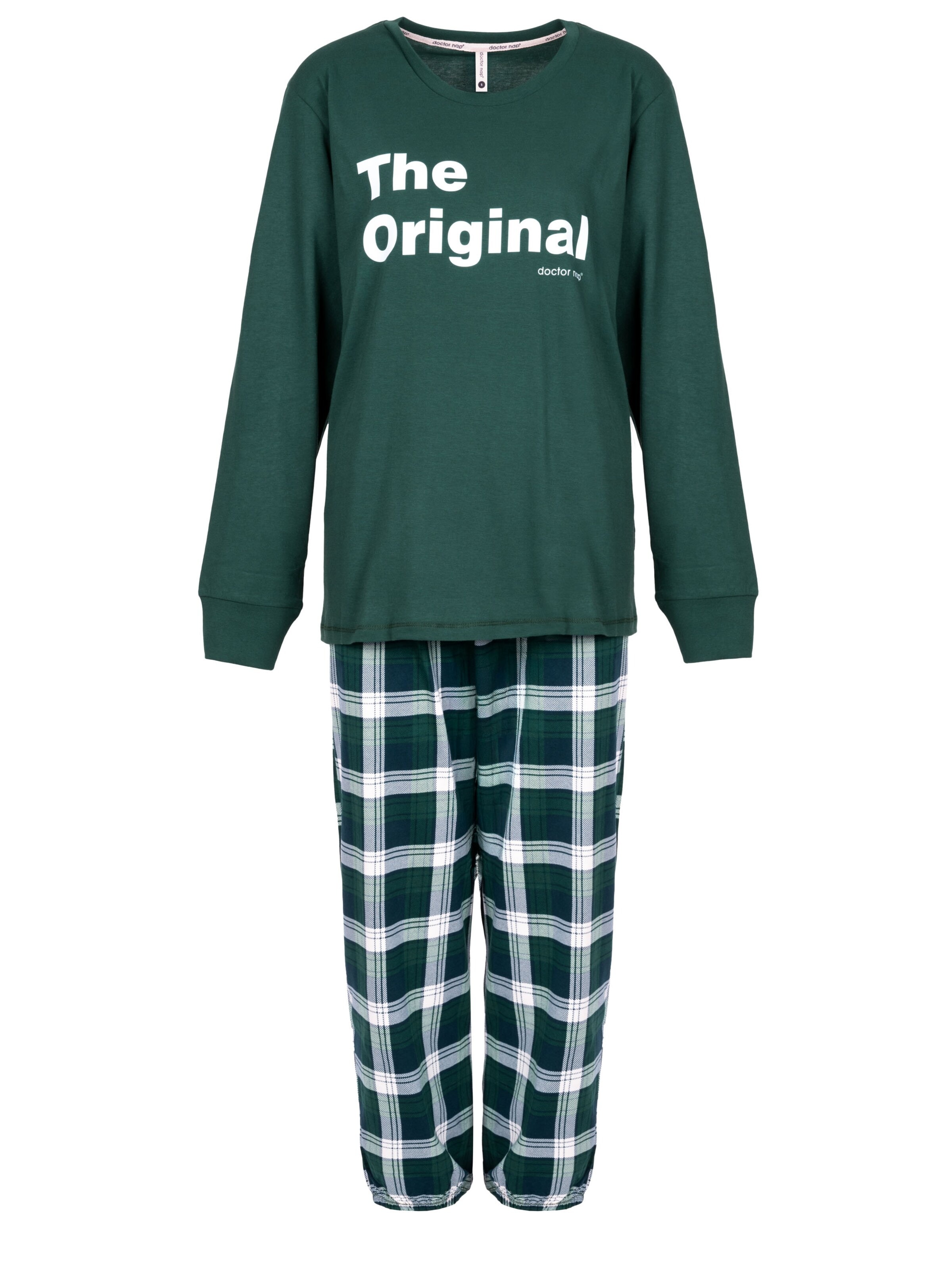 Doctor nap Piżama 'Doctor Nap Damen Pyjama' w kolorze zielony: przód