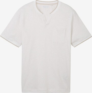 T-Shirt TOM TAILOR en blanc : devant