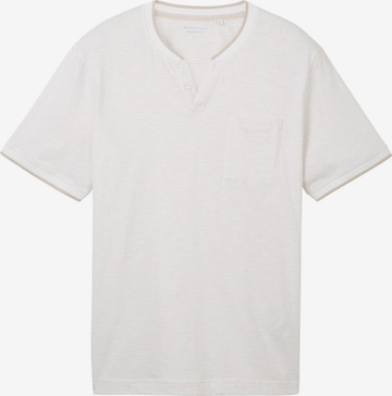 T-Shirt TOM TAILOR en blanc : devant