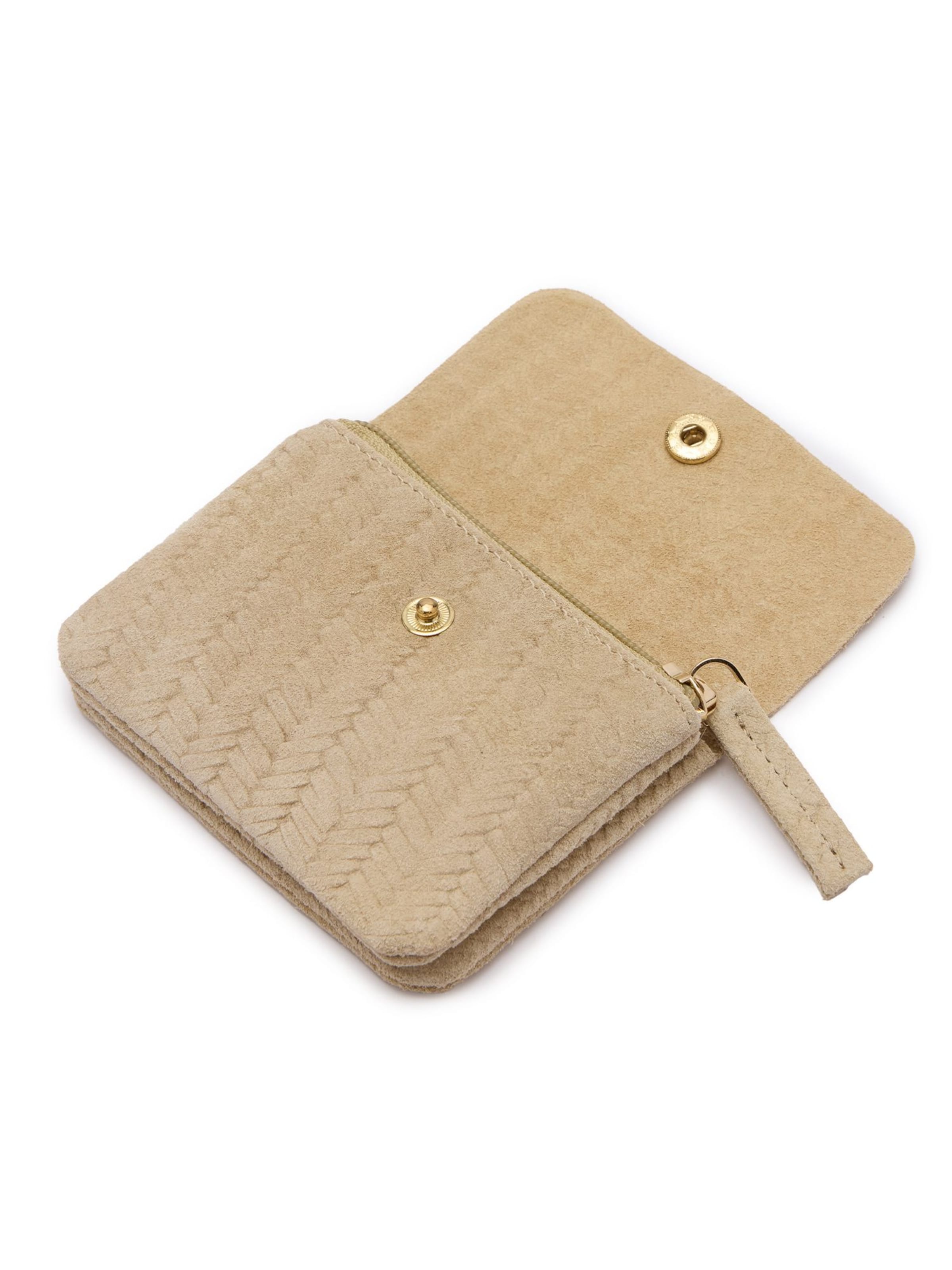 MANFIELD Portemonnee in Beige
