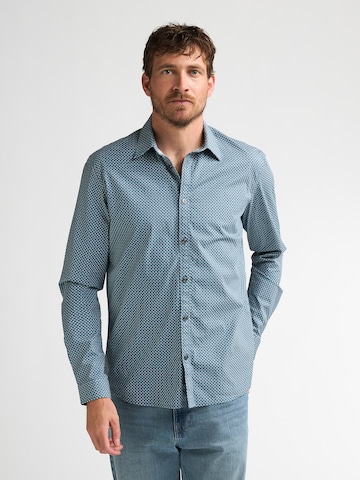 Petrol Industries - Ajuste regular Camisa en azul: frente