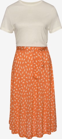 VIVANCE Dress in Orange: front