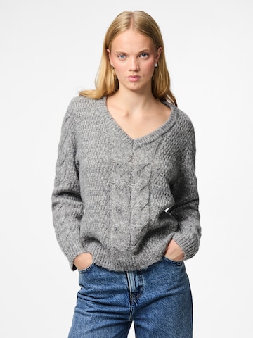 PIECES - Jersey 'PCNINA' en gris: frente