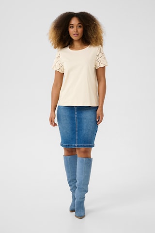 Cream T-Shirt 'CRKali' in Beige