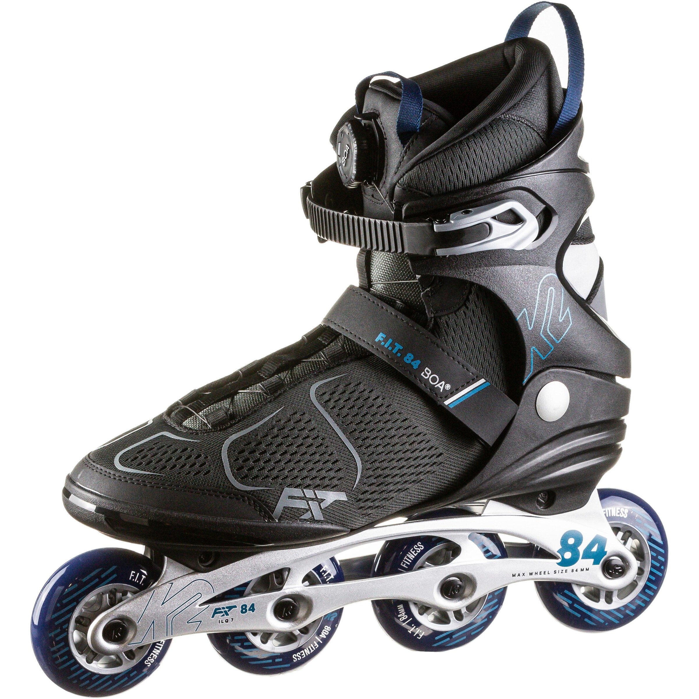 K2 Inline and Roller Skates in Black: front