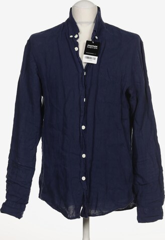 EDWIN Button Up Shirt in M in Blue: front
