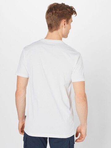 Maglietta 'Möwe Pufflines' di Cleptomanicx in bianco