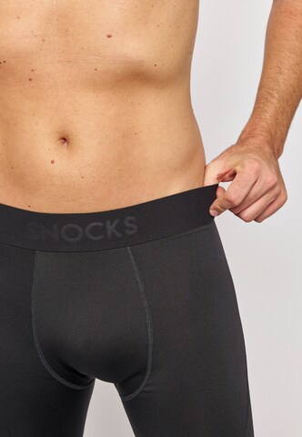 SNOCKS Skinny Workout Pants in Black