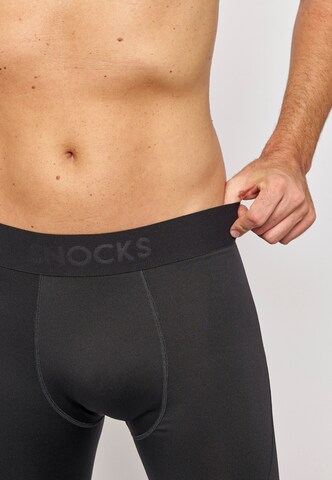 SNOCKS Skinny Sportbroek in Zwart