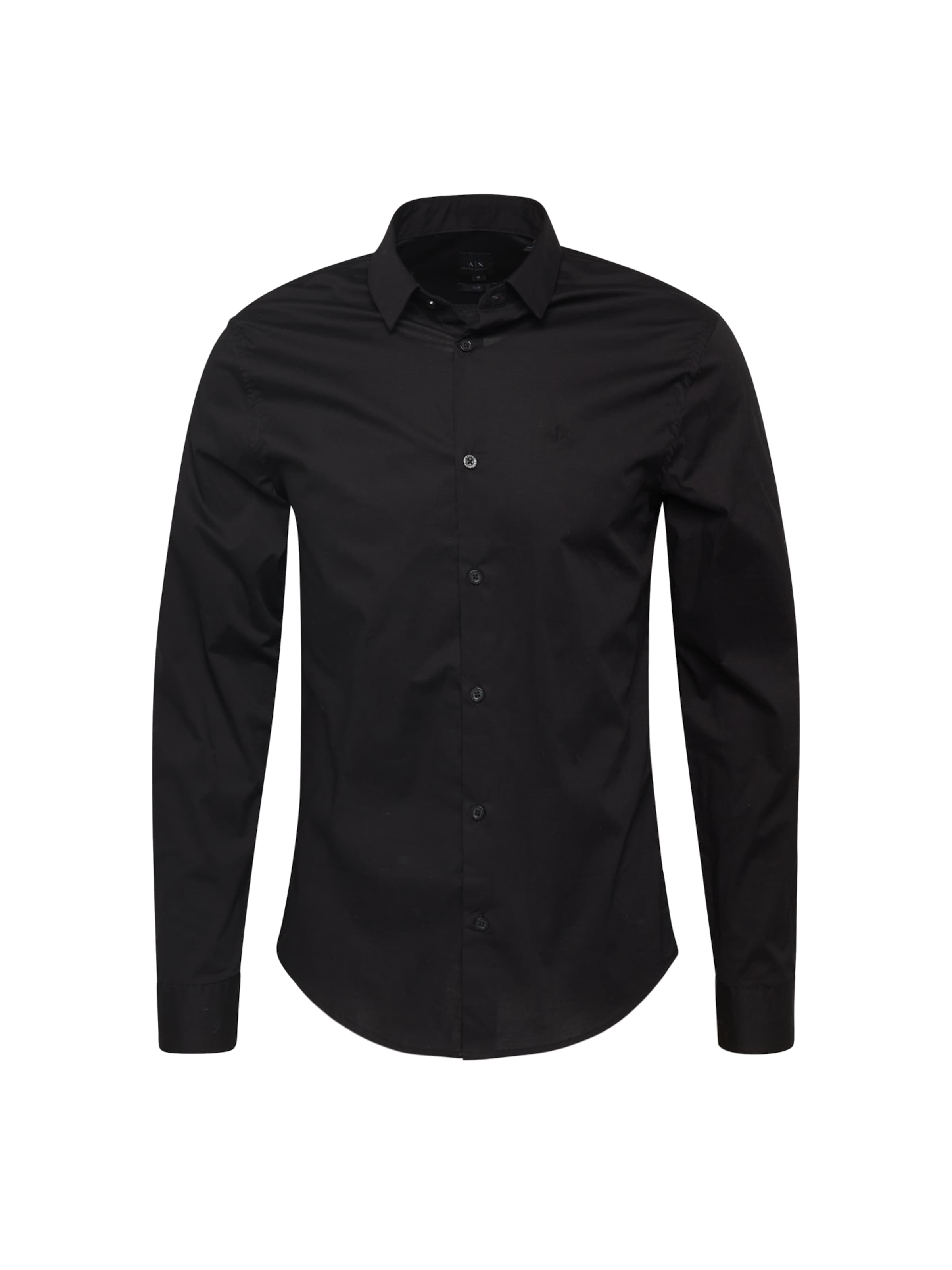 ARMANI EXCHANGE Slim fit Ing 'Tessuto' - fekete: elől