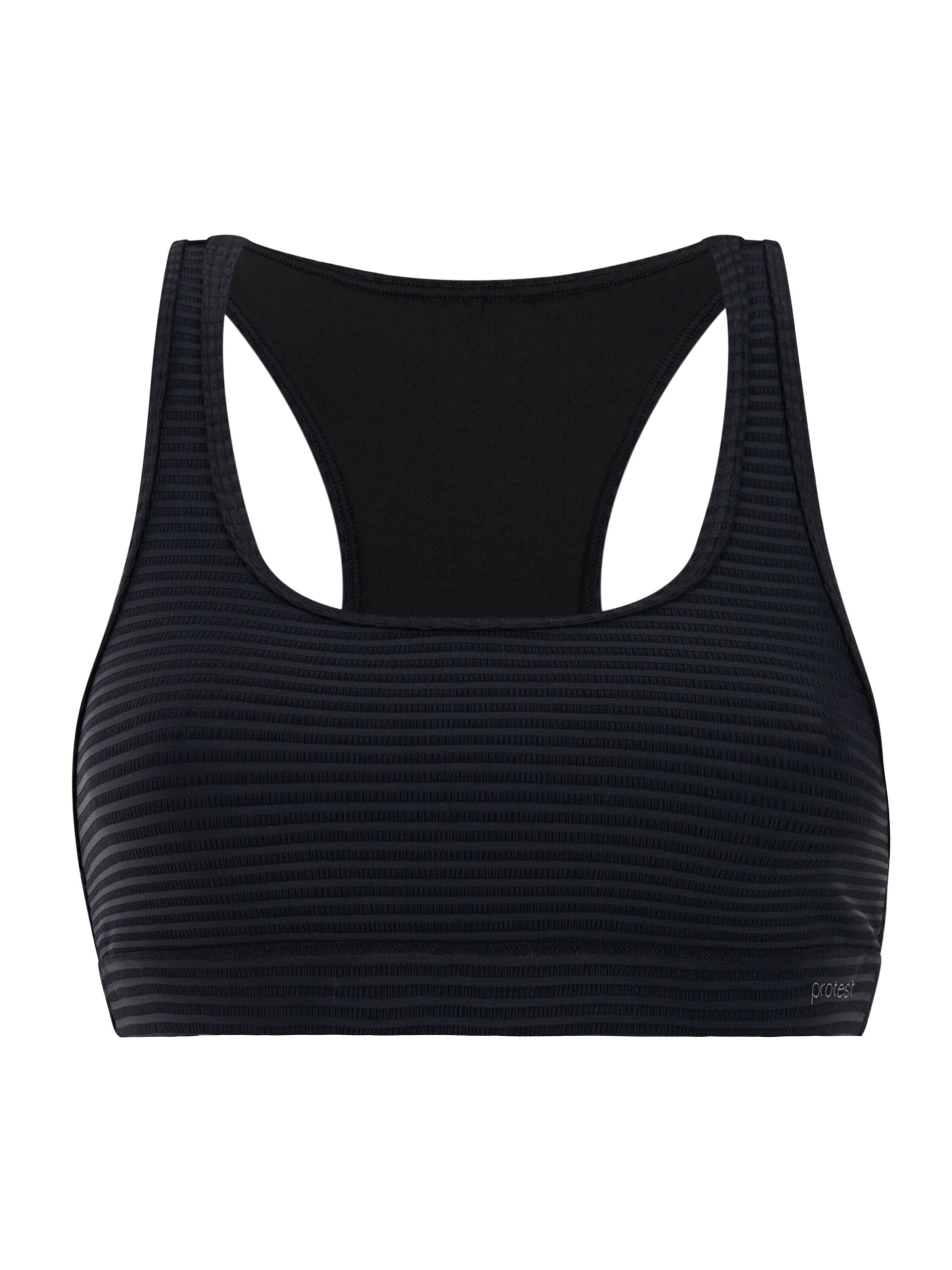 PROTEST Bustier Bikinitop 'MIXEagert'‌‌‌‌‌‌‌‌ in Schwarz: Vorderseite