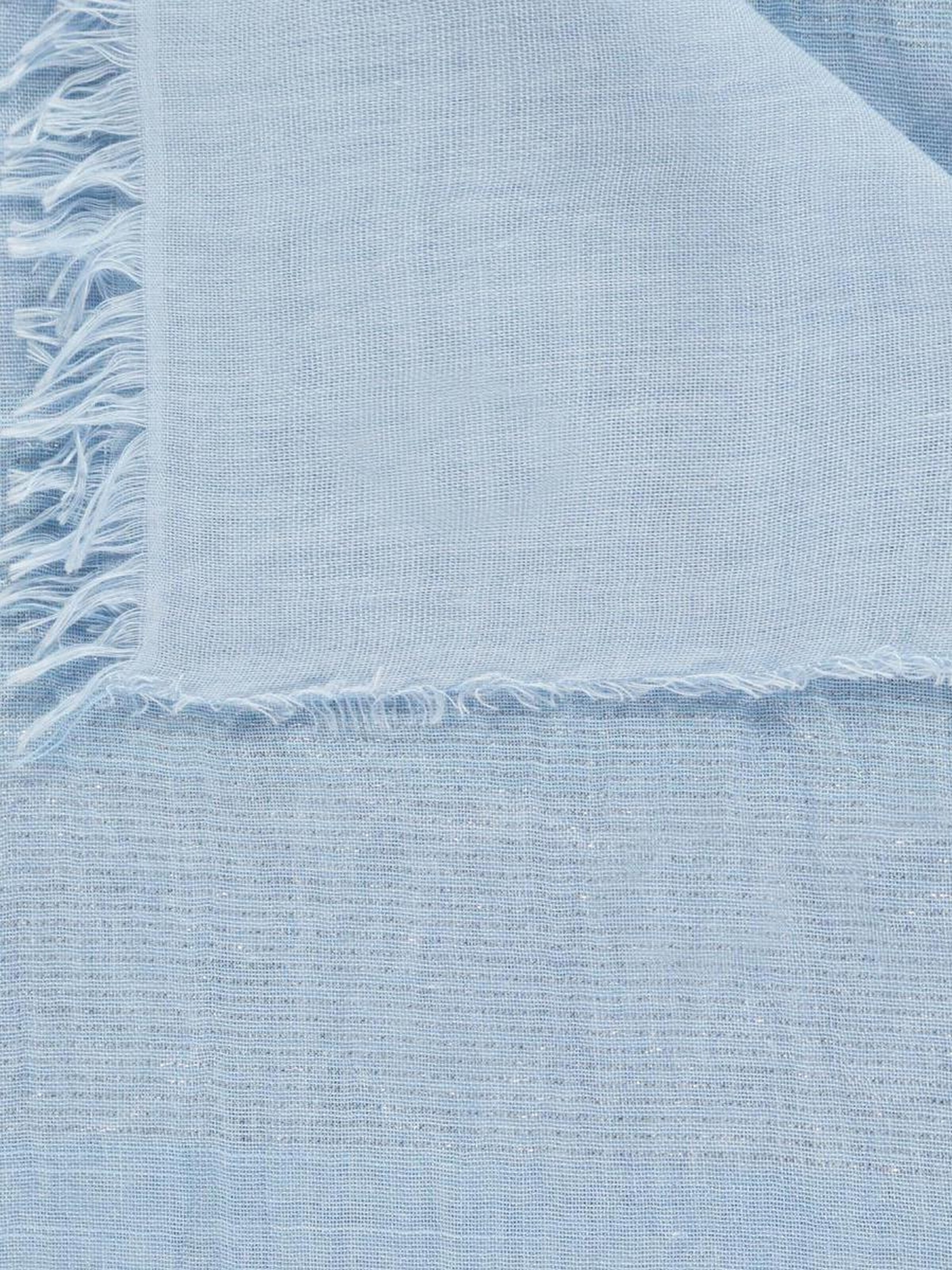 Passigatti Wrap 'Schal m. Silber-Lurexeffekten' in Blue