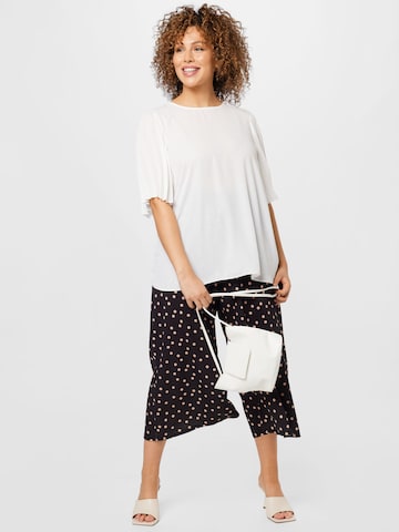 River Island Plus Wide leg Παντελόνι σε μαύρο