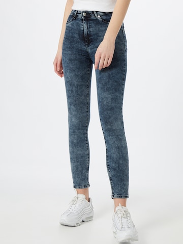 Skinny Jean Tally Weijl en bleu : devant