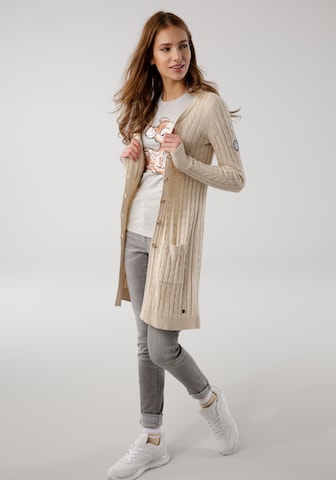 KangaROOS Knit Cardigan in Beige