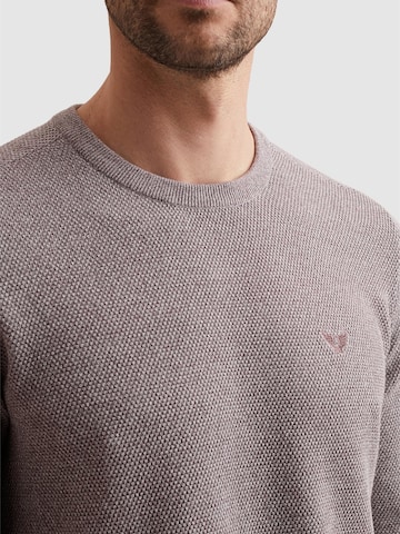 PME Legend - Jersey 'Pullover in cotton/modal with ribbed collar' en lila