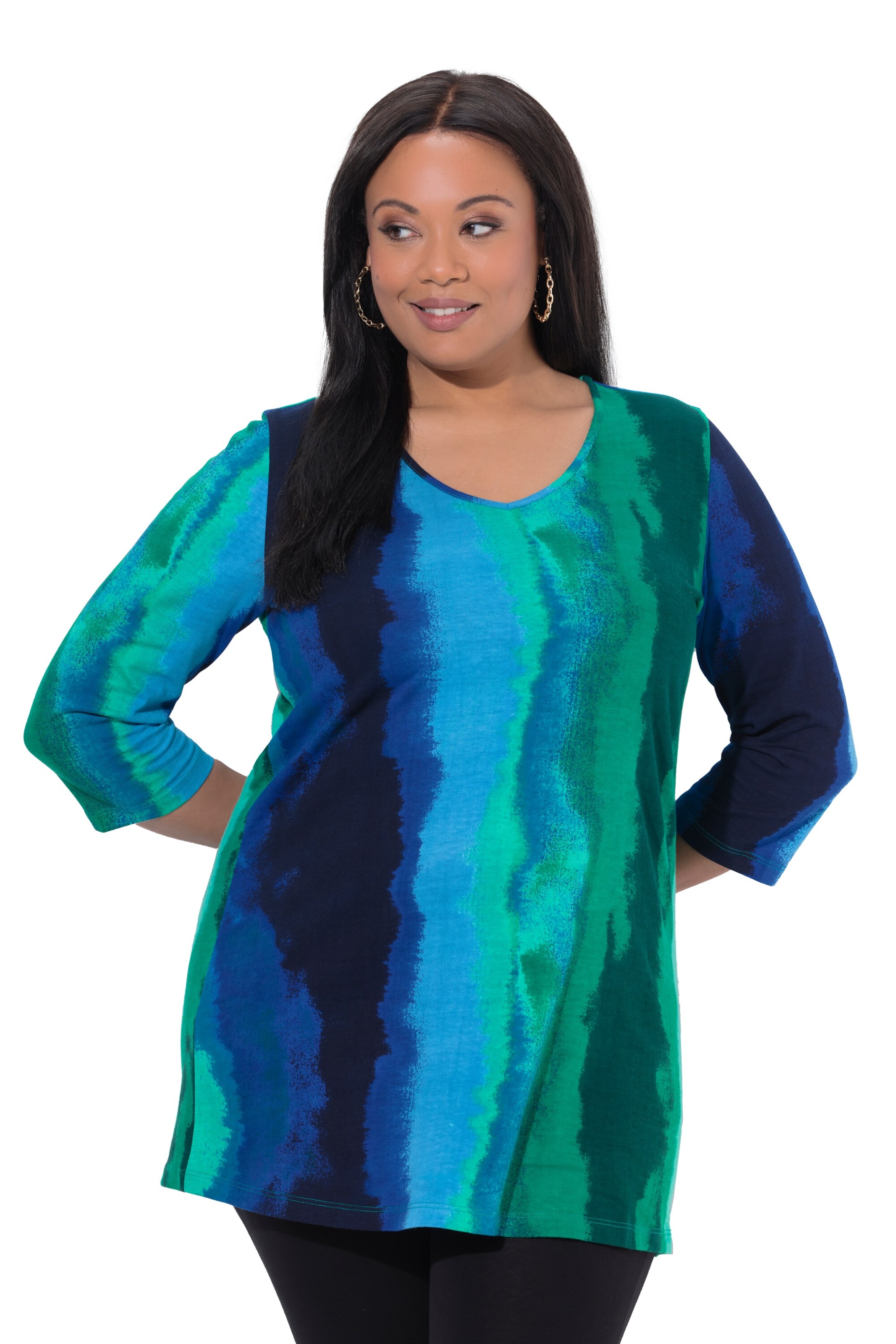 Ulla Popken Shirt in Gemengde kleuren: voorkant