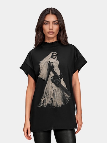 Made By Society Shirt 'UNVEIL T-shirt - T27898' in Black: front