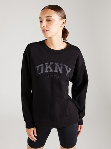 Hanorac sport de la DKNY Performance pe negru: față