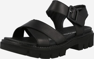 Sandale cu baretă REMONTE pe negru, Vizualizare produs