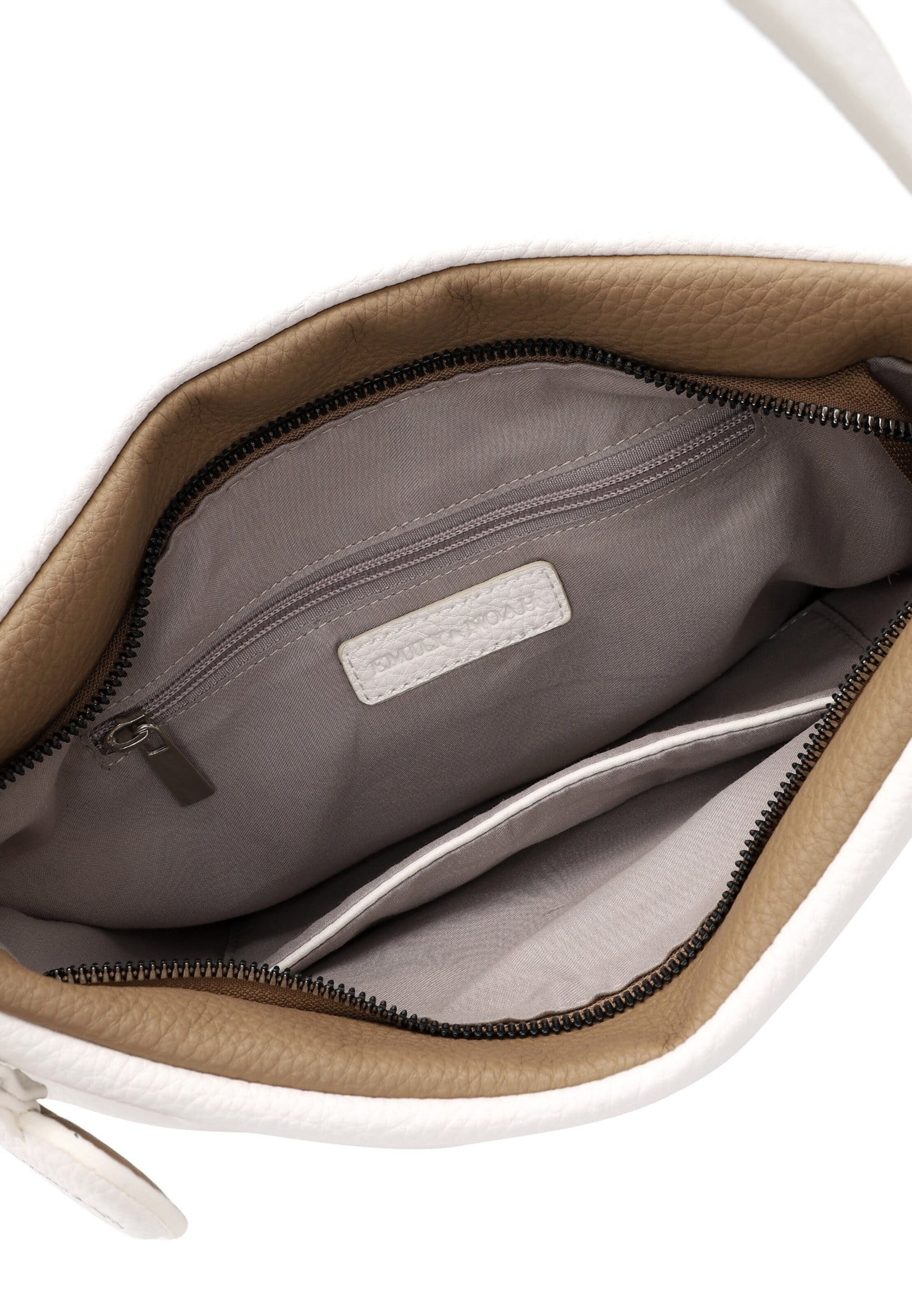 Borsa a sacco 'Enie' di Emily & Noah in bianco