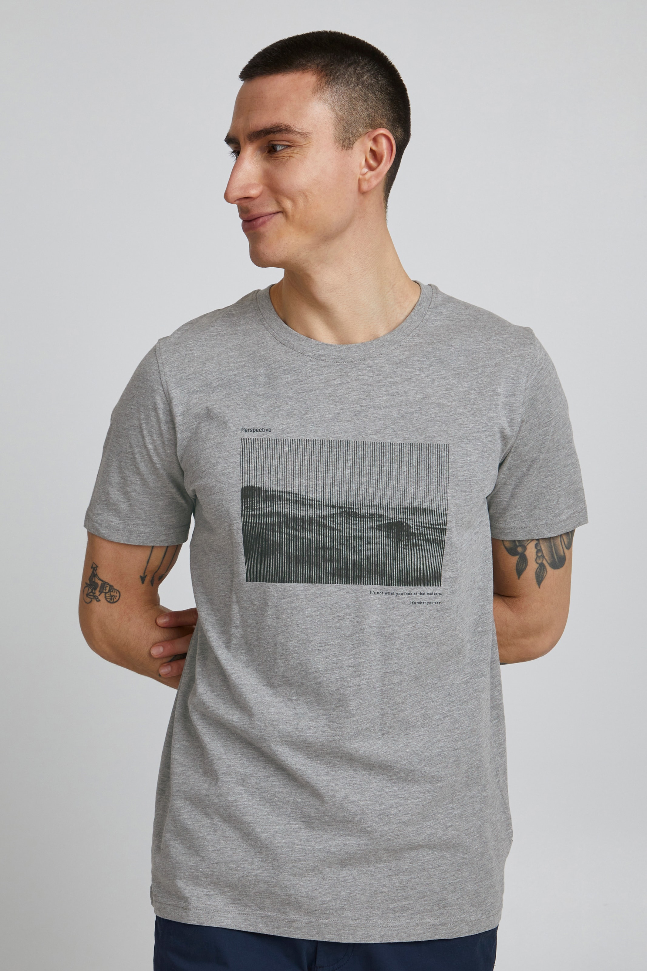 Männer Große Größen Solid T-Shirt 'Amadeus' in Grau - ZF13917 Männer Große Größen Solid T-Shirt 'Amadeus' in Grau - ZF13917