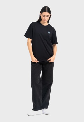 Oldskull Shirt 'Retro Pixel Wave Logo Graphic' in Black