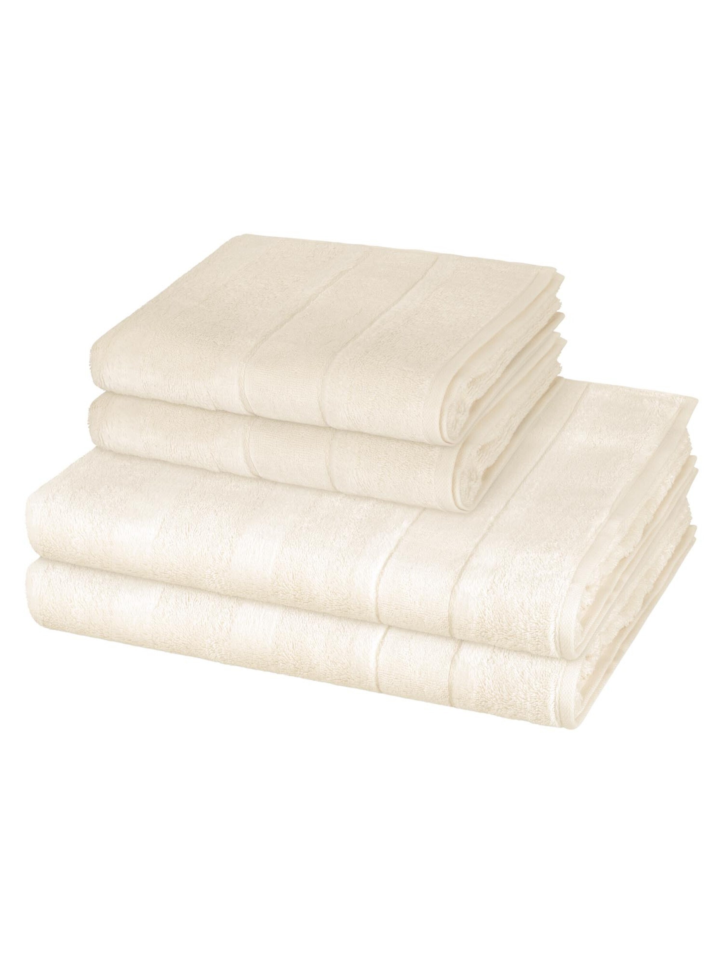 Cawö Towel 'Noblesse' in White: front