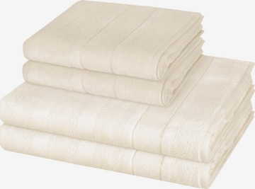Cawö Towel 'Noblesse' in White: front