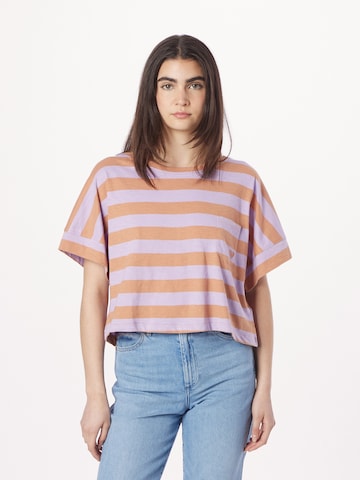 ROXY Shirt 'STRIPY SAND' in Brown: front