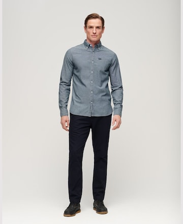 Superdry Regular Fit Hemd in Blau