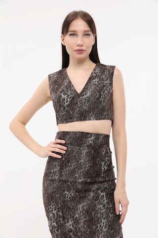 HOME STORE Top in Grau: Vorderseite