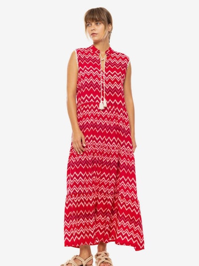 Pink Label Ljetna haljina 'BEACHWEAR LONG RASBERRY RAINBOW' veličine 36 u fuksija, Pregled proizvoda
