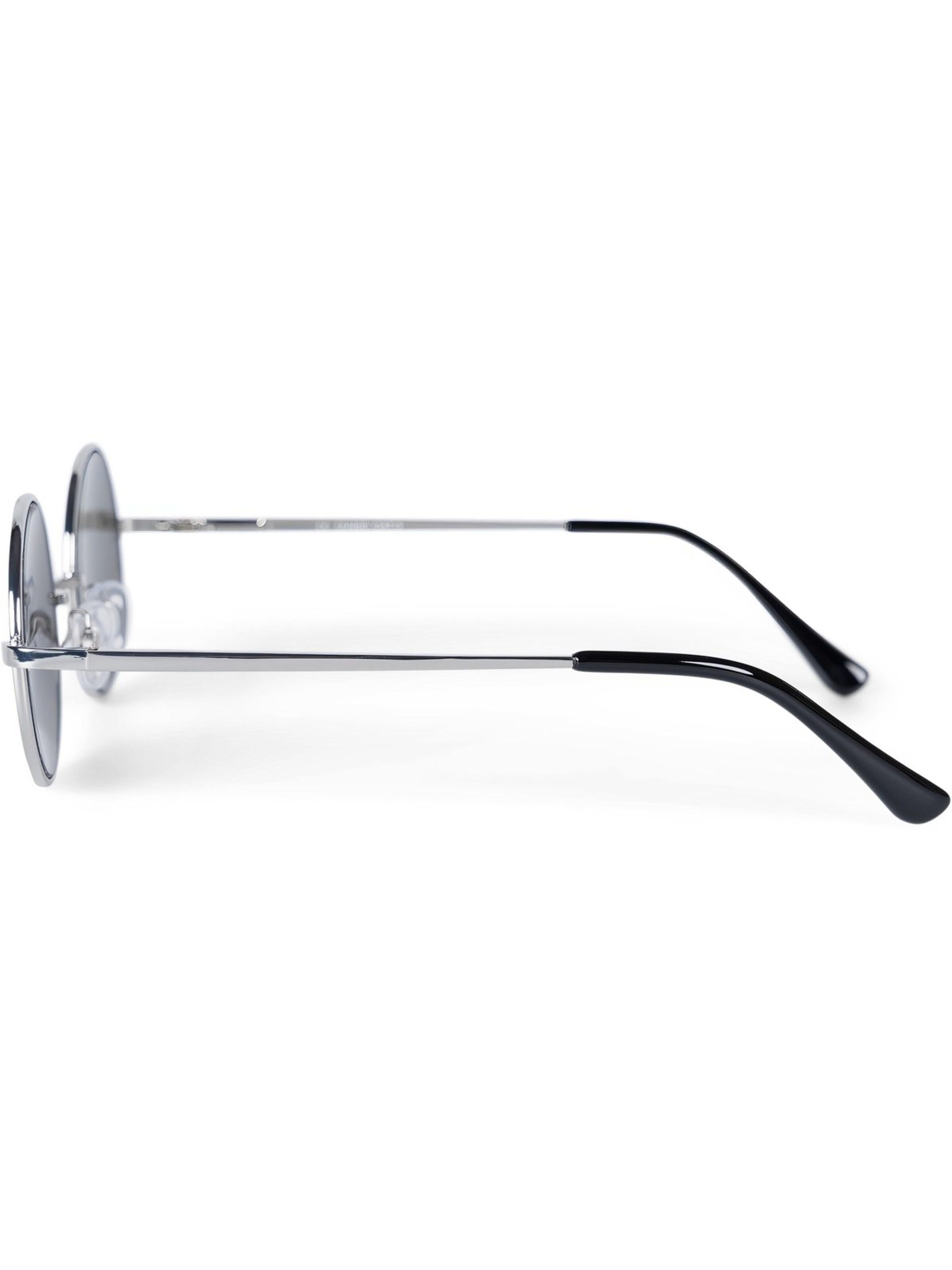 styleBREAKER Sunglasses 'Retro Sonnenbrille Klein Rund mit Federscharnier' in Silver