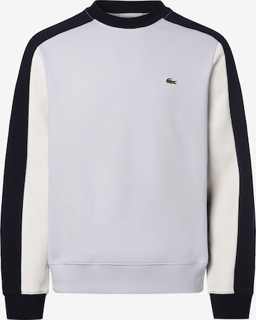 Sweat-shirt LACOSTE en gris : devant