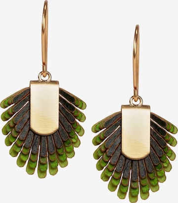 Gretchen Earrings 'Pam Pem S' in Green: front