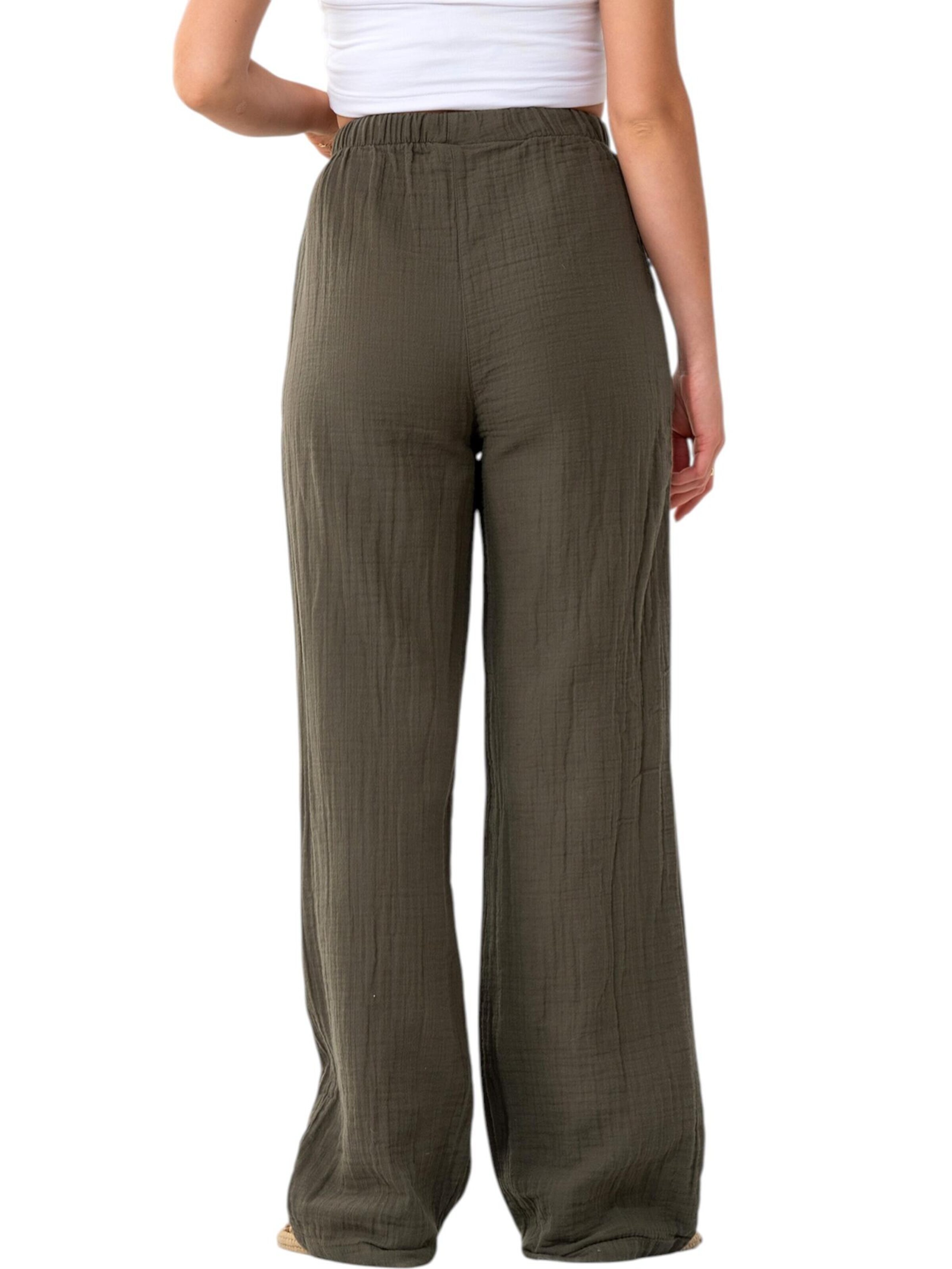 WENOR Wide leg Pants 'Eleni' in Green