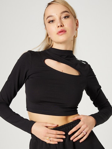 Hoermanseder x About You Shirt 'Vicky' in Black: front