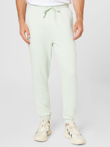 ADIDAS SPORTSWEAR Tapered Sportbroek 'Studio Lounge Fleece' in Groen: voorkant