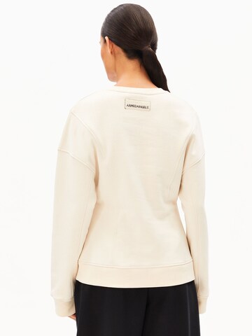 ARMEDANGELS Sweatshirt UN-WASTED BARREL in Beige
