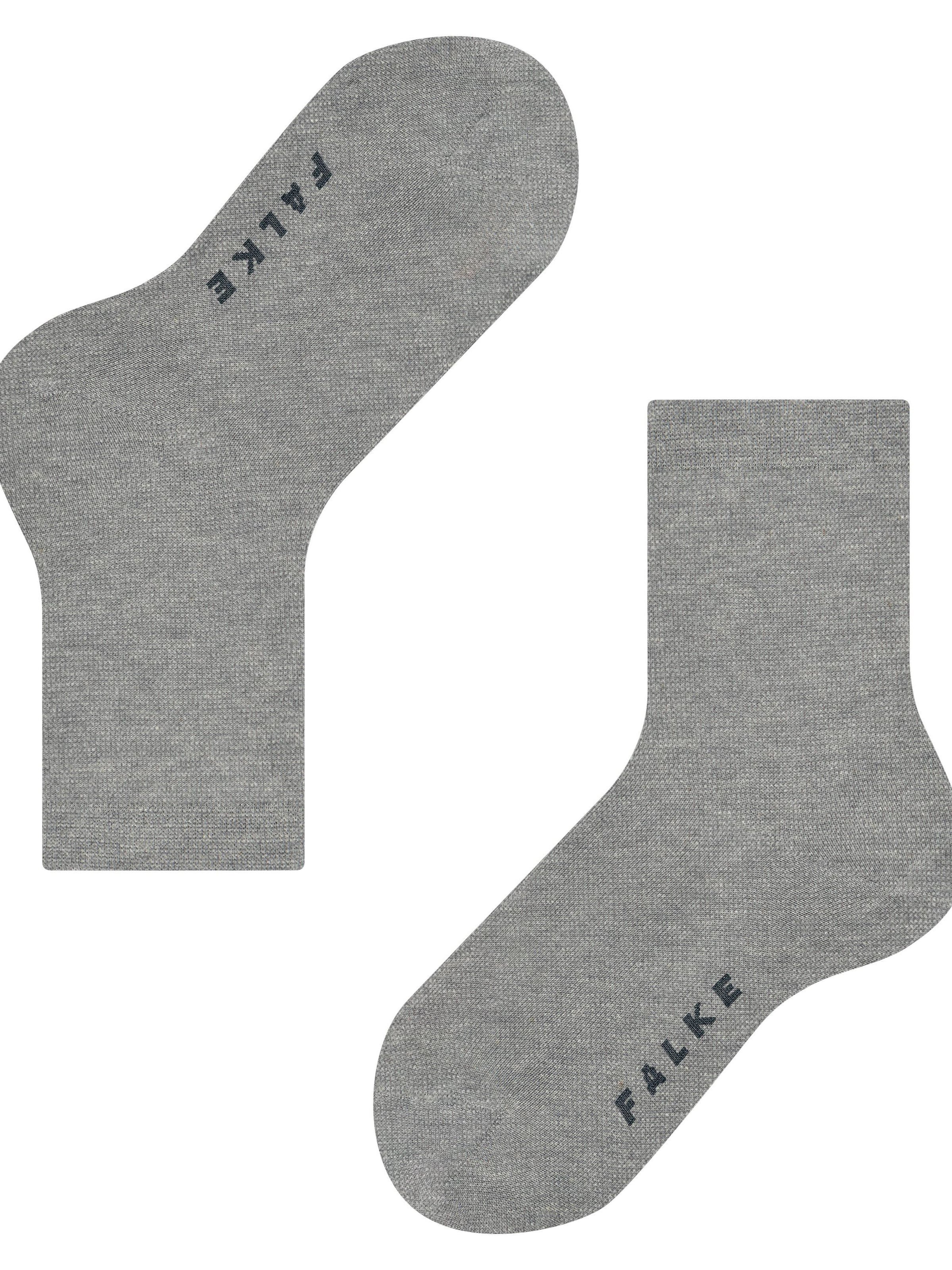 FALKE Socks 'Cotton Finesse' in Grey
