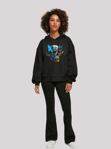 F4NT4STIC Sweatshirt 'Totenkopf Schmetterling' in Schwarz