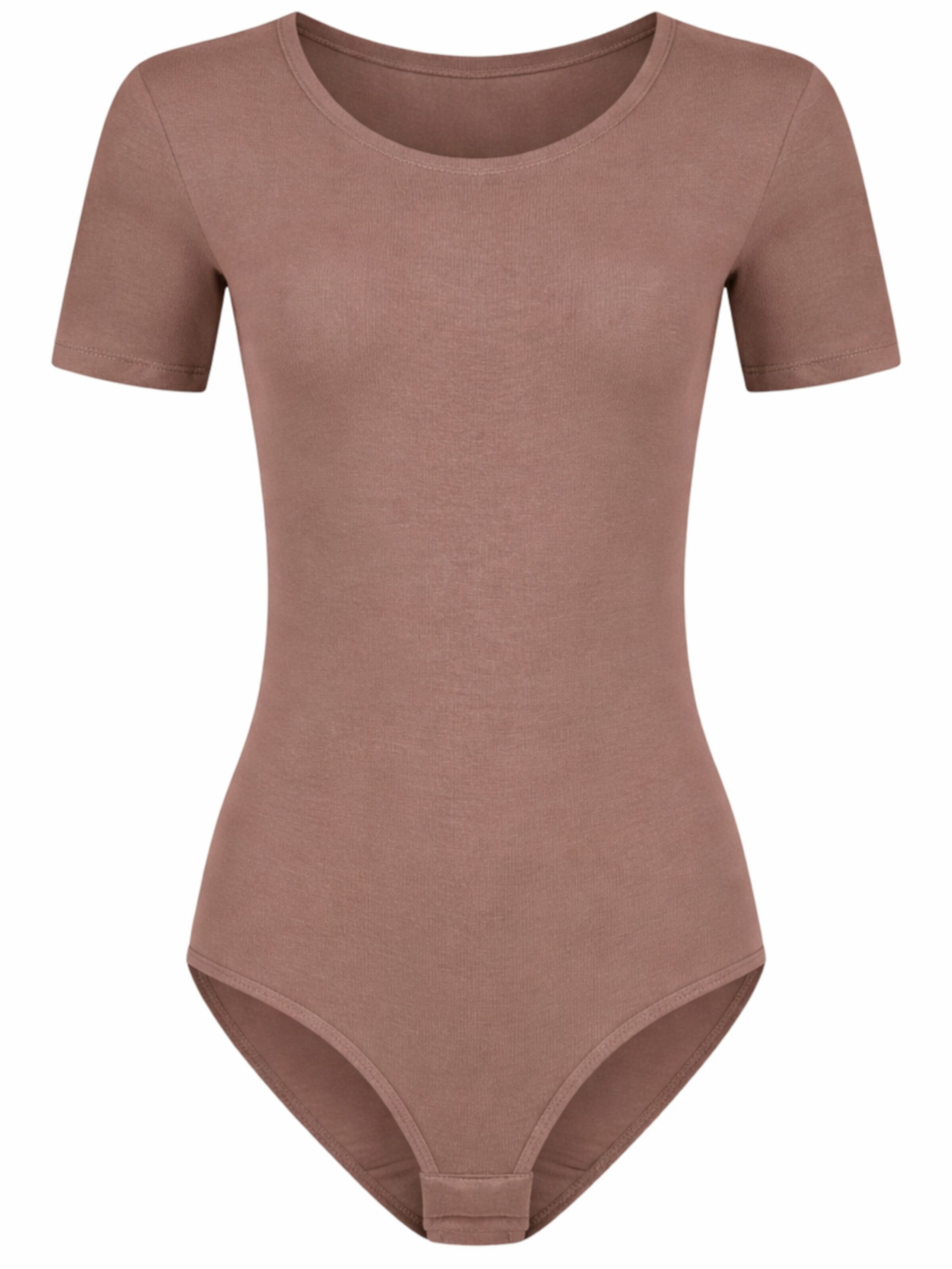 Evoni Bodysuit in Brown: front