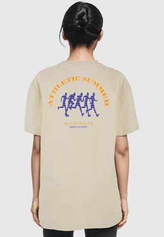 Merchcode T-Shirt 'Athletic Summer' in Beige