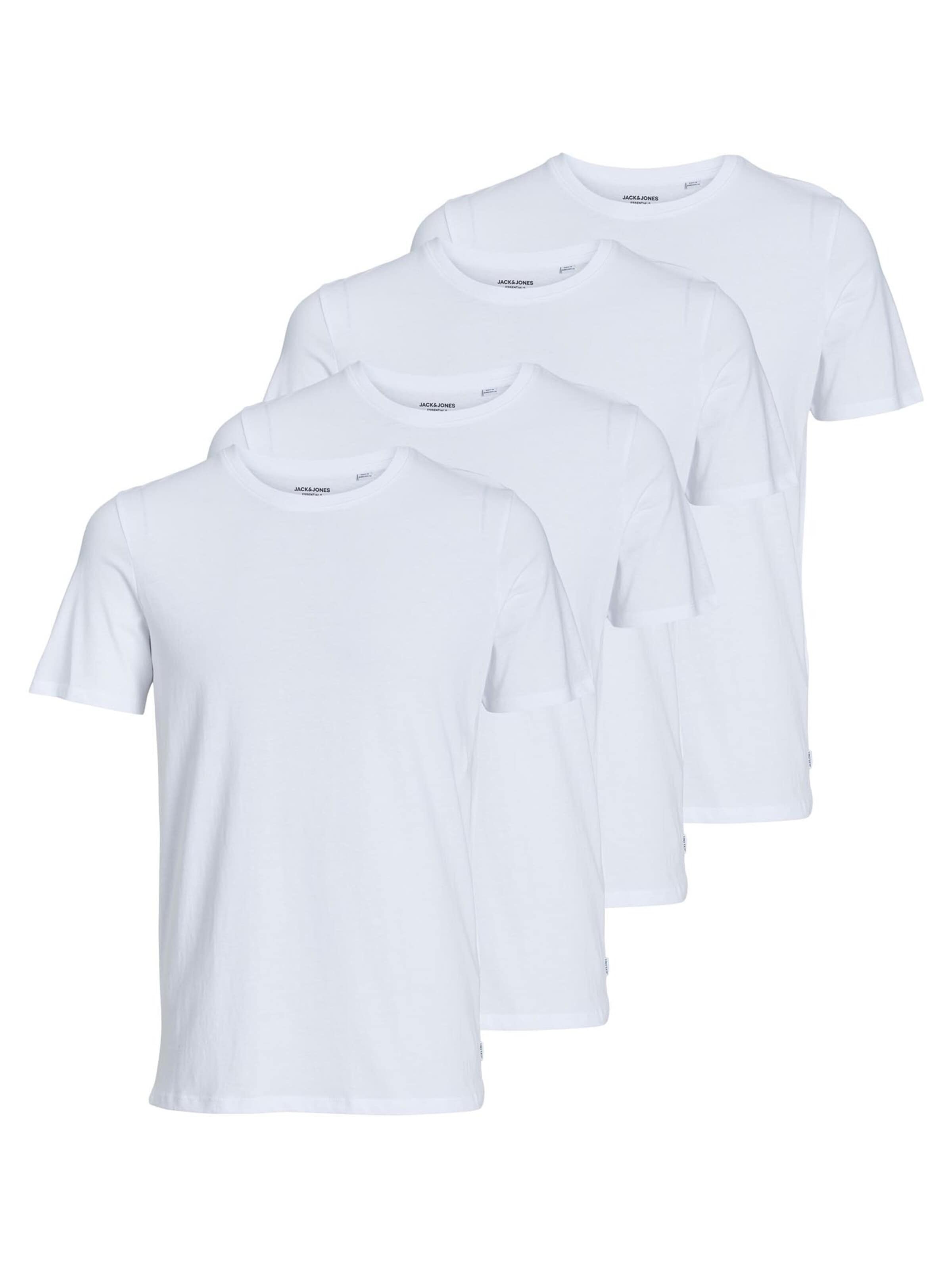 JACK & JONES Shirt 'Basic' in Wit: voorkant