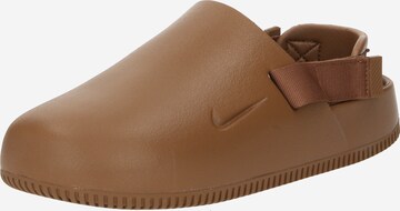 Sabots 'Calm' Nike Sportswear en marron : devant