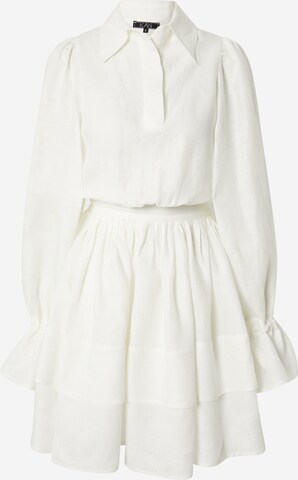 Robe-chemise 'HORTENSIA' KAN en blanc : devant