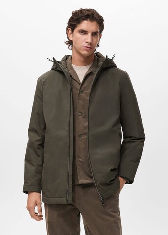MANGO MAN Between-Seasons Parka 'Tervalo' in Green: front