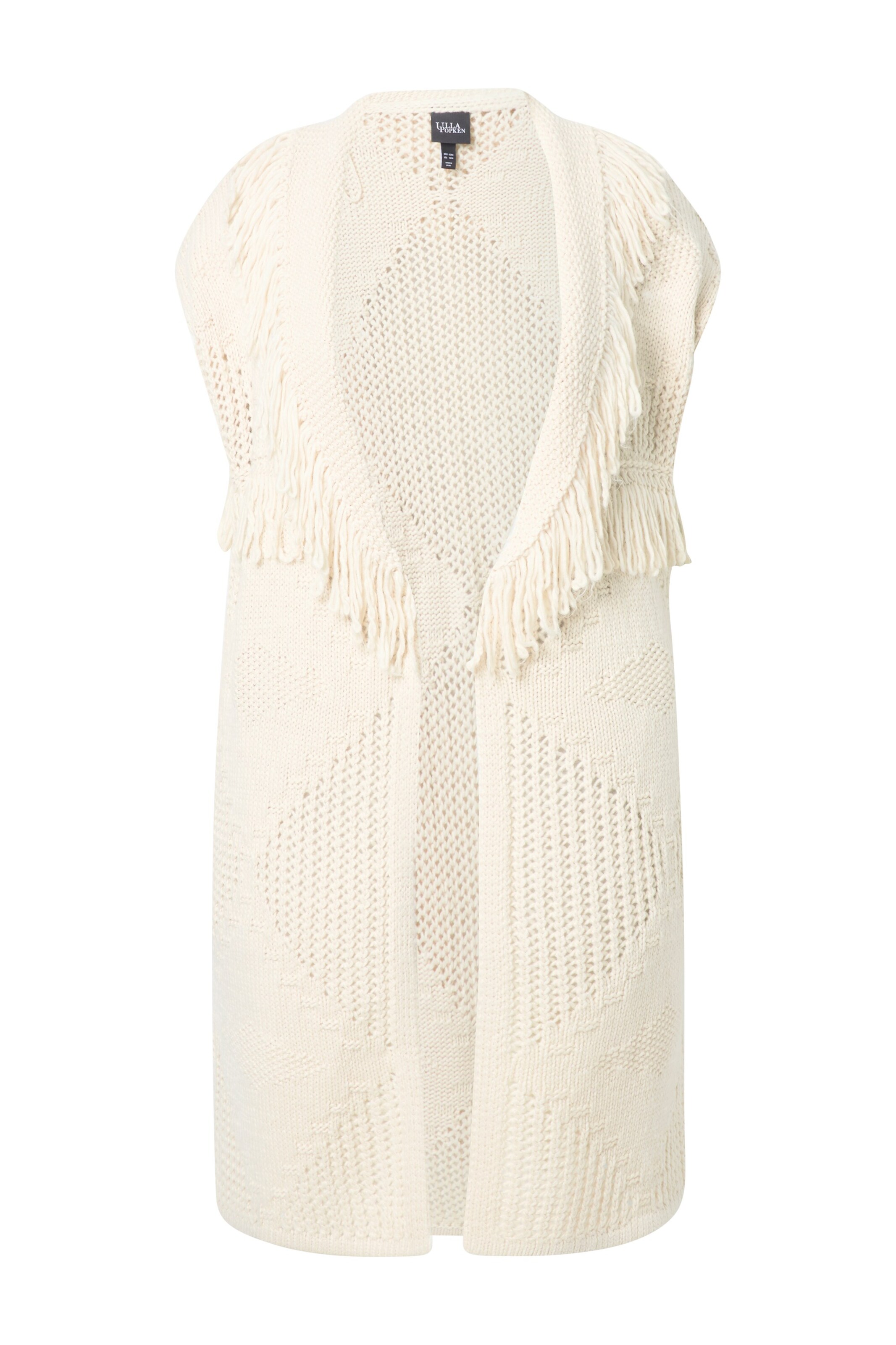 Ulla Popken Bodywarmer in Beige: voorkant